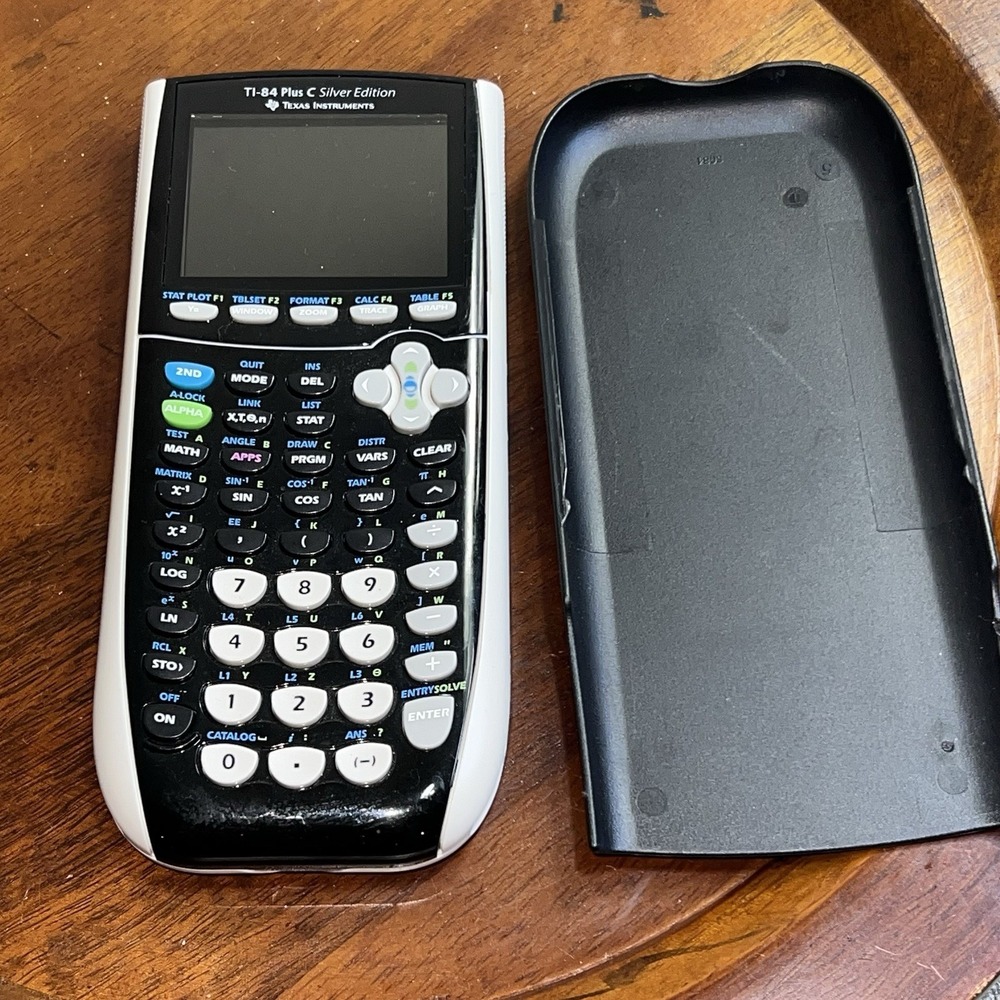 Texas Instruments TI-84 Plus C Silver Edition Graphing Calculator Tested School